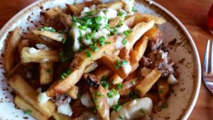 Scotiabank Saddledome food wouldn't be complete without a heap of poutine (as shown here)